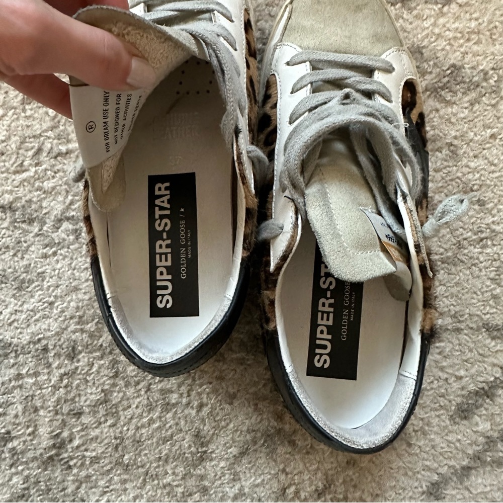 Golden Goose Superstar low-top sneaker in leopard - Picture 3 of 10